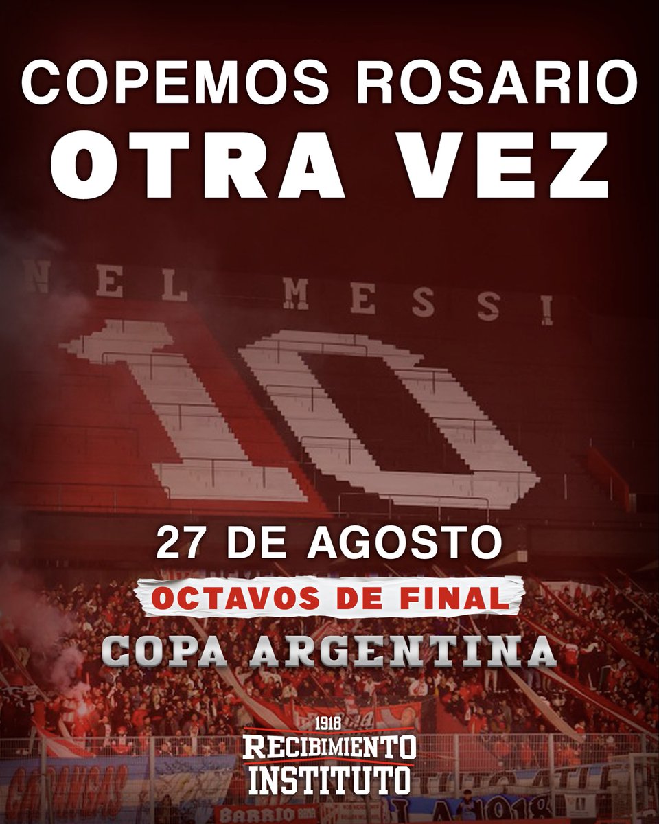 RInstituto_'s tweet photo. La gloria va y va, vos no vas a ir a hacer el aguante a Rosario? 🇦🇹👀

Acompáñanos a hacer el aguante por 8vos.

Reserva tu lugar por nuestro wsp 👇🏻 
3512259100 https://t.co/8nNFiTazvr