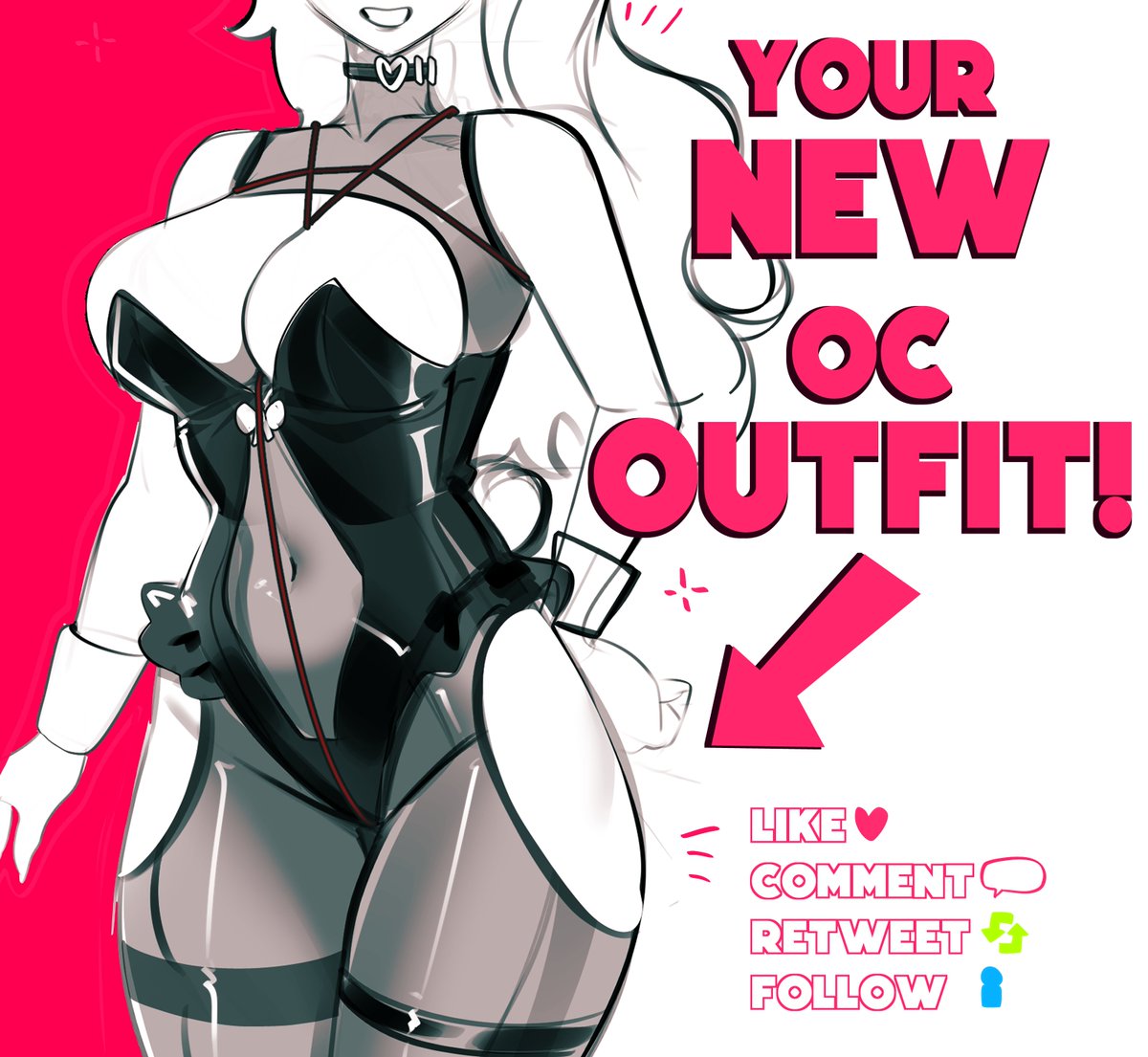Lukes_Art1's tweet photo. Want your oc drawn in a new sexy outfit !! 
 try and win!! Only 48hrs! 

Commissions will also be available on vgen! https://t.co/0z5aI6r5ce