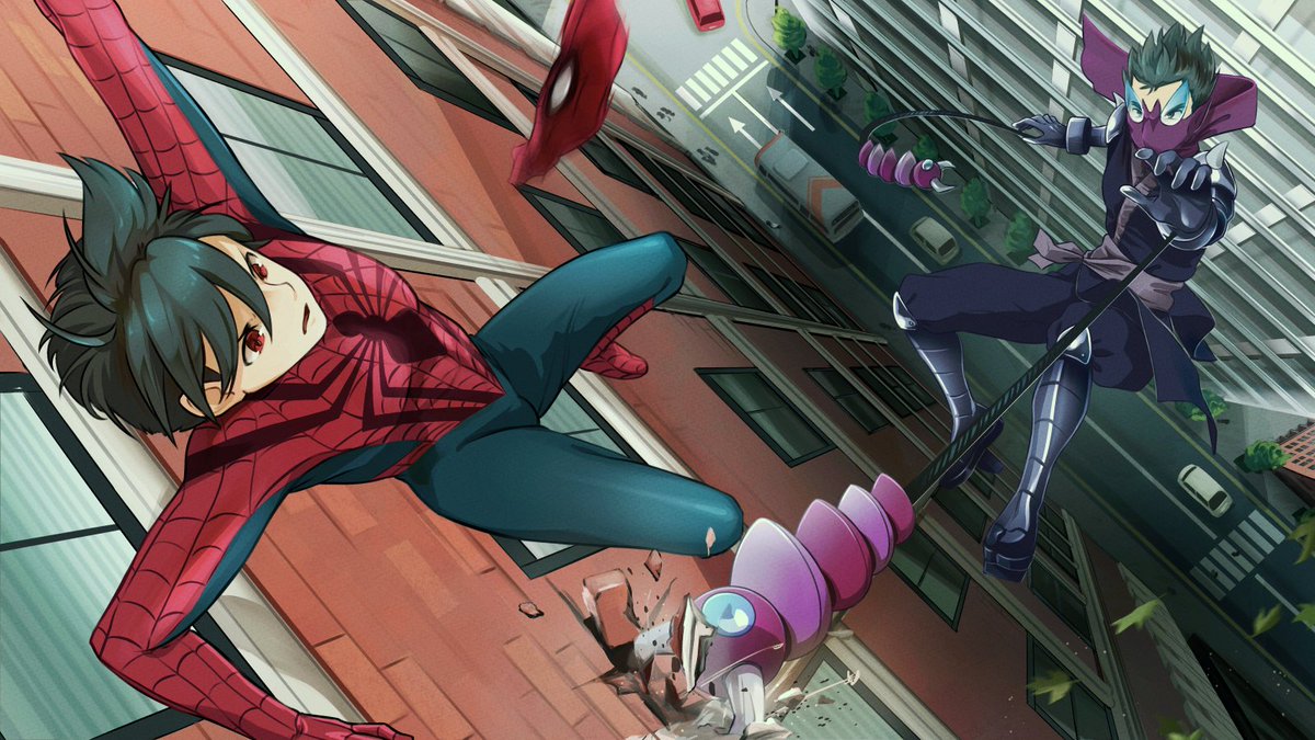 IriKnight's tweet photo. What if Red from Pokémon Special was Spiderman?
I was commissioned to do this action scene, which is outside my comfort zone. I don't think I did too bad, but I definitely still have a lot of room to improve.
#ポケモン #ポケスペ #イラスト https://t.co/WjB5PcWZx8