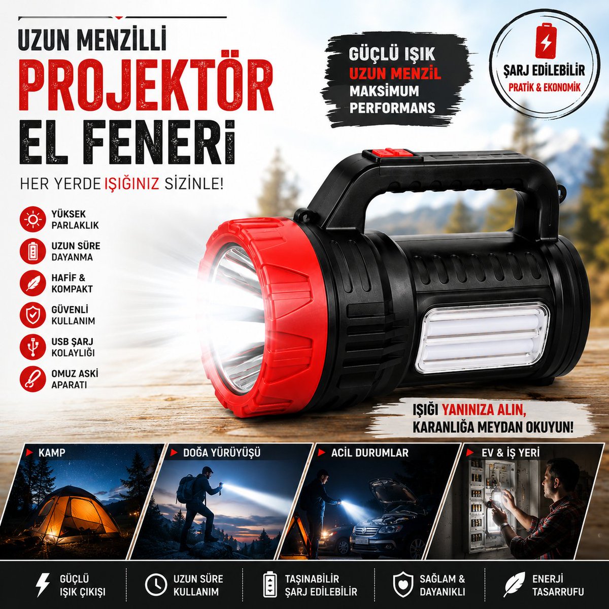 alisverisenleri's tweet photo. 🔥 15W Uzun Menzilli Şarjlı Projektör El Feneri
💡 Güçlü projektör aydınlatma
⏱️ Yaklaşık 6 saate kadar kullanım

🛒 https://t.co/r2TQ01nd71

#GüçlüElFeneri #ŞarjEdilebilirFener #UzunMenzilliFener #ProjektörElFeneri #KampFeneri #ŞarjlıFener #Outdoor #KampEkipmanları #LEDFener https://t.co/bGJ2awj0xn