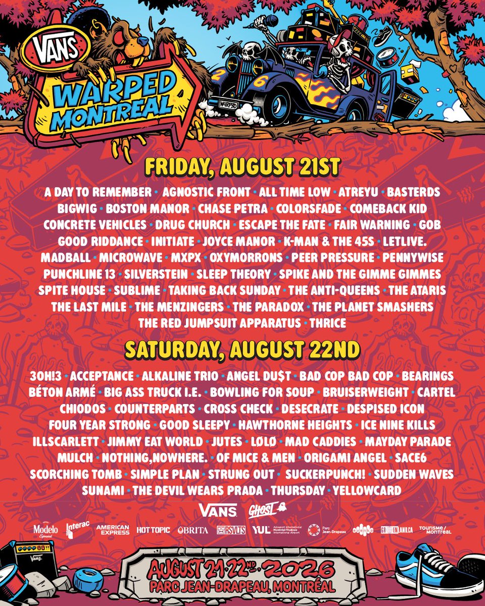 mxpx's tweet photo. See you this weekend in Montreal for @VansWarpedTour !!! https://t.co/GyP2Uiyta1