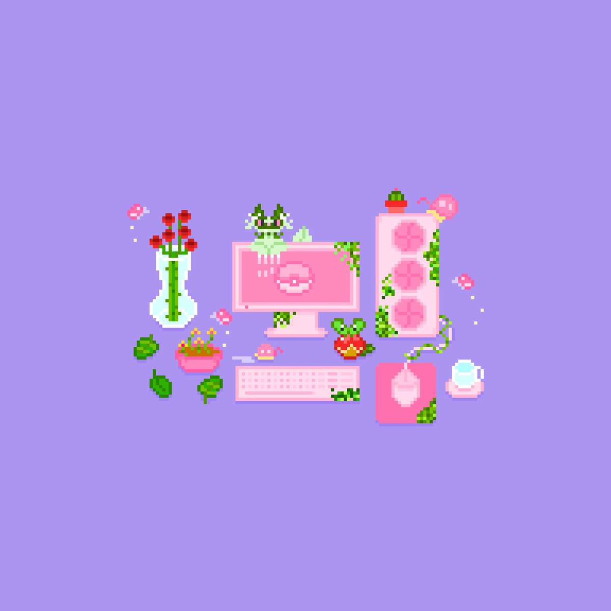 pixelbruby's tweet photo. #pixelart #artpixel #sprigatito #applin #dotpict #aseprite https://t.co/DtoqAMAuaR