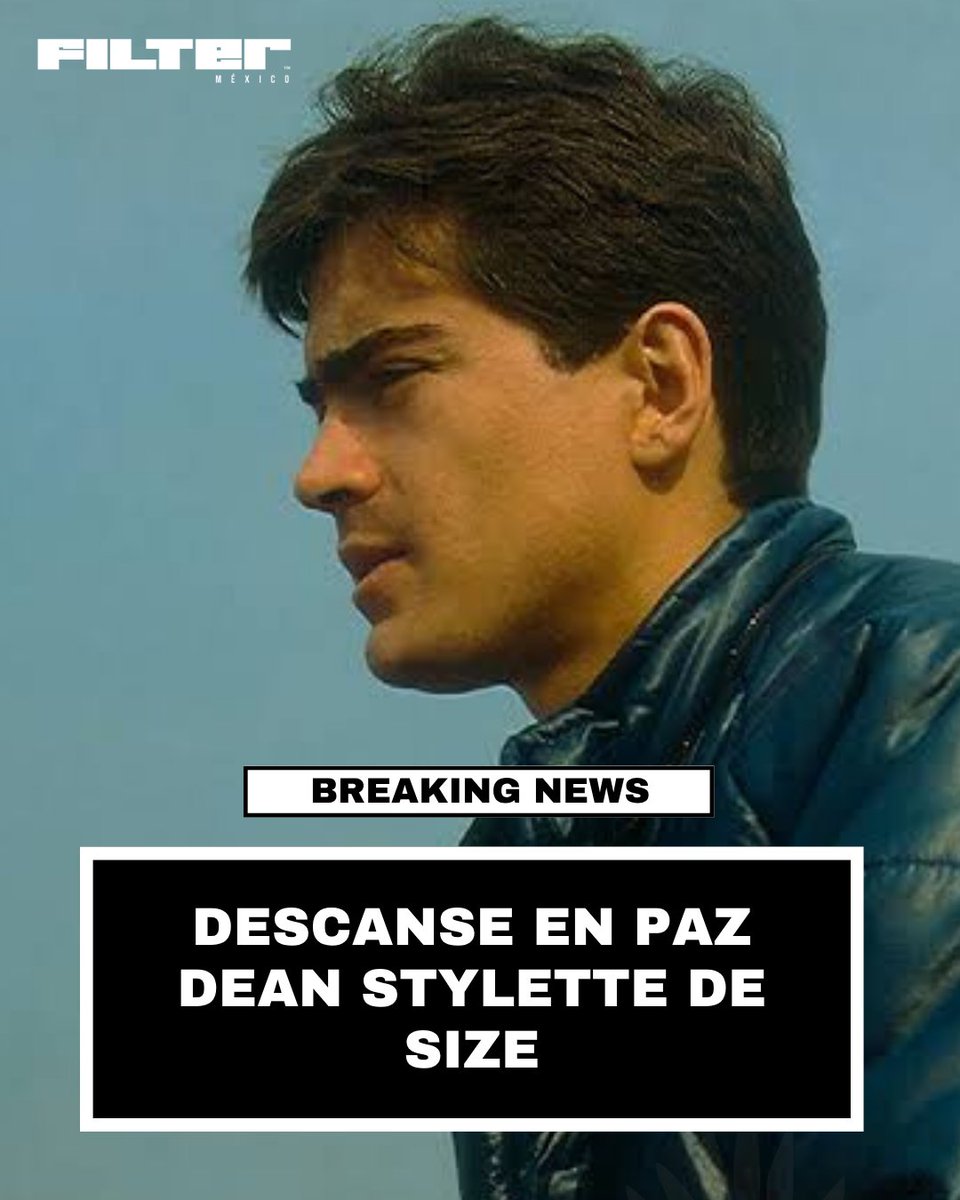 FILTERMexico's tweet photo. Size dio a conocer el fallecimiento de Alfonso Moctezuma, baterista fundador del proyecto conocido como Dean Stylette, quien también participó en Cou Cou Bazar con integrantes de Casino Shangai y Chaca Mol: https://t.co/08JFgUsI3s

Descanse en paz, Dean. 🥀 https://t.co/cdjxNFTcGK
