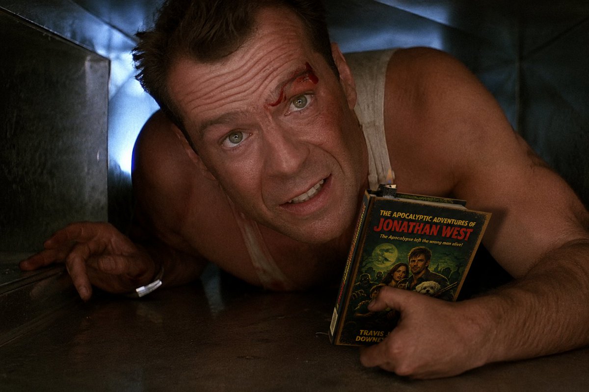 TravisJDowney's tweet photo. "Welcome to the party, pal." 

#TheApocalypticAdventuresOfJonathanWest #80smovies #IndieAuthor #BookTwitter #ZombieBooks #PostApocalyptic #AdventureBooks #FunnyBooks #PopCulture #ReadIndie #AmReading #ShamelessSelfPromo https://t.co/TAyy5buoBN