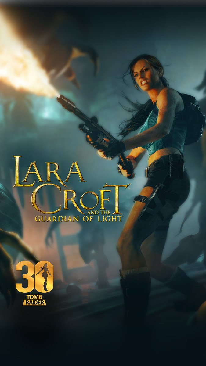 tombraider's tweet photo. Guardian of Light is turning 16 today! Lara and Totec teamed up to stop Xolotl in the series' first isometric, co-op experience. If you missed it the first time around, it’s now on mobile! https://t.co/6todjrxPew