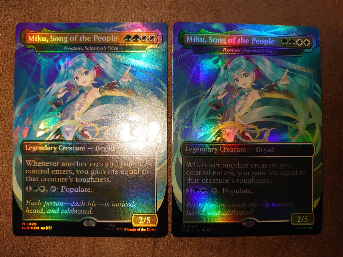 ni_Da0703's tweet photo. 今日の購入品。Secret Lair Commander Deck: Hatsune Miku。運良く本国サイトで先着分を買えたのが到着。こんなに���く届くのね。早速これで甘口に参加するのもいいかな。 https://t.co/4mAVhgYklR