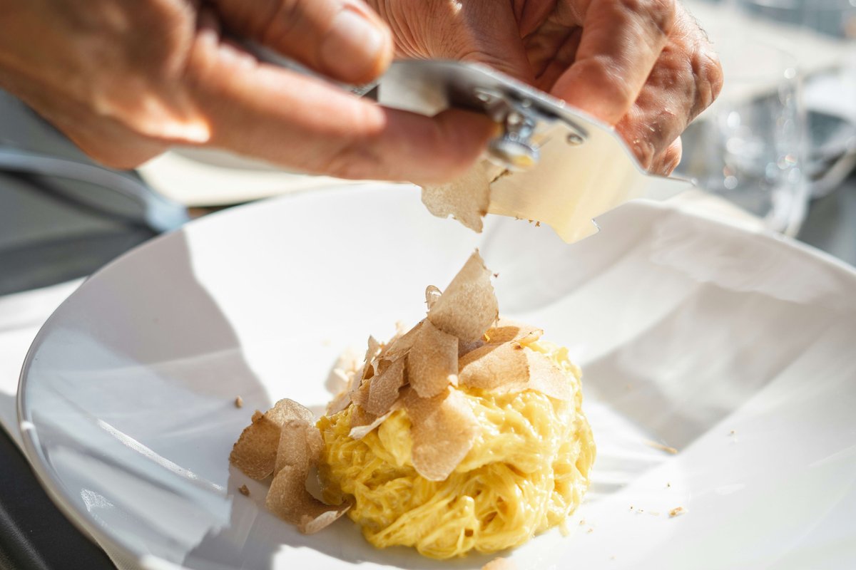 ExpediaShari's tweet photo. The festive season deserves flavours that feel truly special.

During your Festive Journey with Explora Journeys, discover a tableside ritual celebrating prized truffles from Piedmont, delicately shaved over your dish.
#ExploraJourneys #OceanStateOfMind https://t.co/w0nhFWZ0Rq