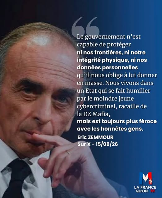 RoseLouise48520's tweet photo. @alice_delap #EZemmour a raison ! https://t.co/ki9w3zQZHW