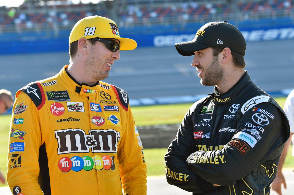 Daniel_SuarezG's tweet photo. From an idol, to a mentor, to a teammate, to a competitor. You took the time to give me a hand when I needed it most, and that gave me the opportunity not only to win races, but to win a championship.
I’ll never forget racing you on the last lap at Michigan to win my first race. Getting to race against someone I looked up to for so many years is something I’ll always be grateful for.
Racing on Sundays without you is definitely not something we’re getting used to. We miss you every single weekend. #KyleBuschDay #ForeverRowdy