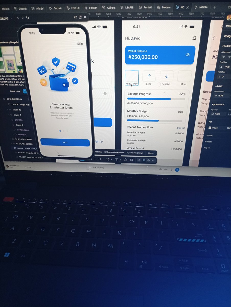 DavidD50449's tweet photo. Designing fintech is teaching me one thing: good UI isn't just about looking good.

It’s about clarity, trust &amp; simplicity. 💙

Still learning. Still building. 🚀

What’s one thing every fintech app should get right?

#ProductDesign #UIUX #Fintech https://t.co/tyri32fBGp