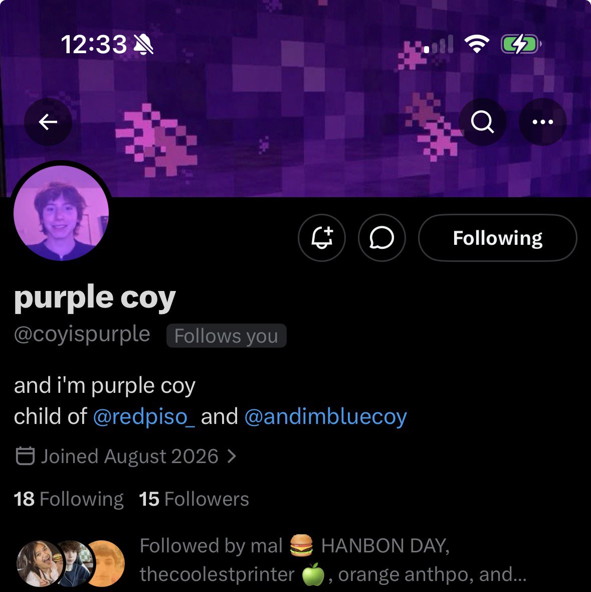purplehanbon's tweet photo. look out world. purple bunch of friends is officially complete. https://t.co/IZ9Lug6Mxq