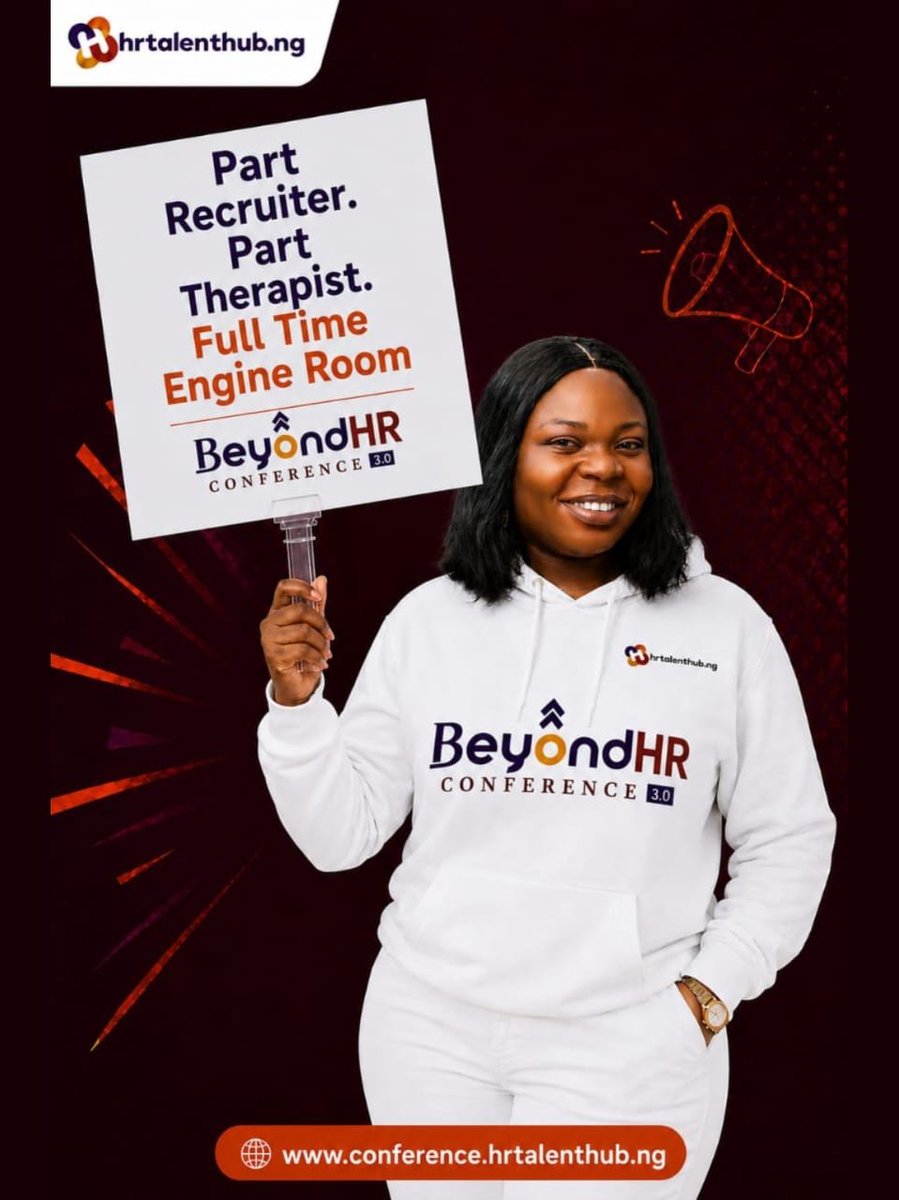 hrtalenthubng's tweet photo. Part Recruiter. Part Therapist. Full Time Engine Room 💪
If this is you, then BeyondHR Conference 3.0 is YOUR space.
Let’s talk strategy, people, and everything HR pros don’t say out loud.
Save your seat → https://t.co/ez01uLKeem 
#hr #hrprofessionals #viral https://t.co/RsNpDwUfp0