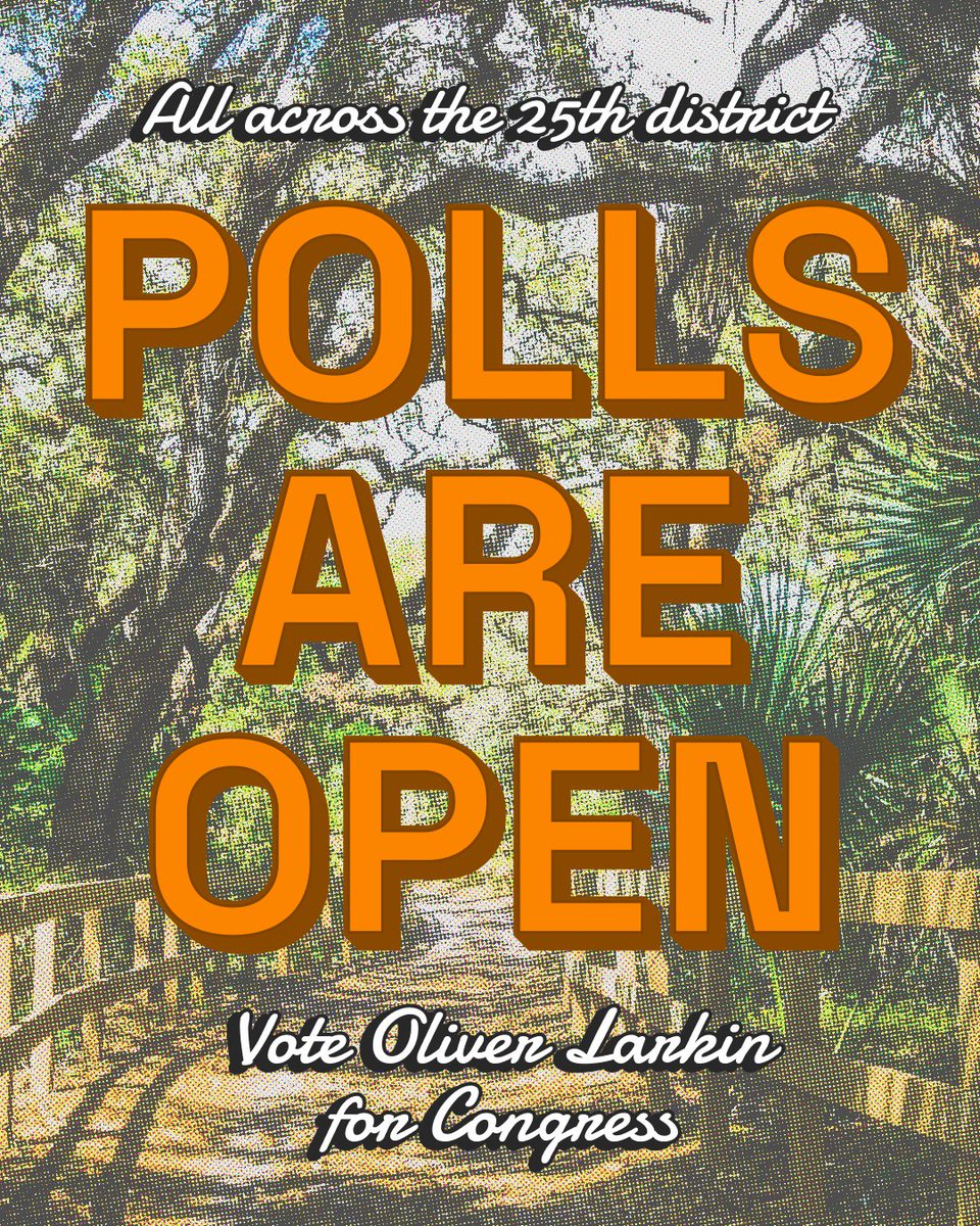 OliverALarkin's tweet photo. South Florida, it’s Election Day and the polls are open from 7 AM to 7 PM!

Tell your friends, family, and neighbors, today is the last day to vote for Oliver Larkin in the primary!

---

¡hoy es el día de las elecciones y los centros de votación están abiertos de 7 AM a 7 PM!

¡Dígale a sus amigos, familiares y vecinos que hoy es el último día para votar por Oliver Larkin en las primarias!