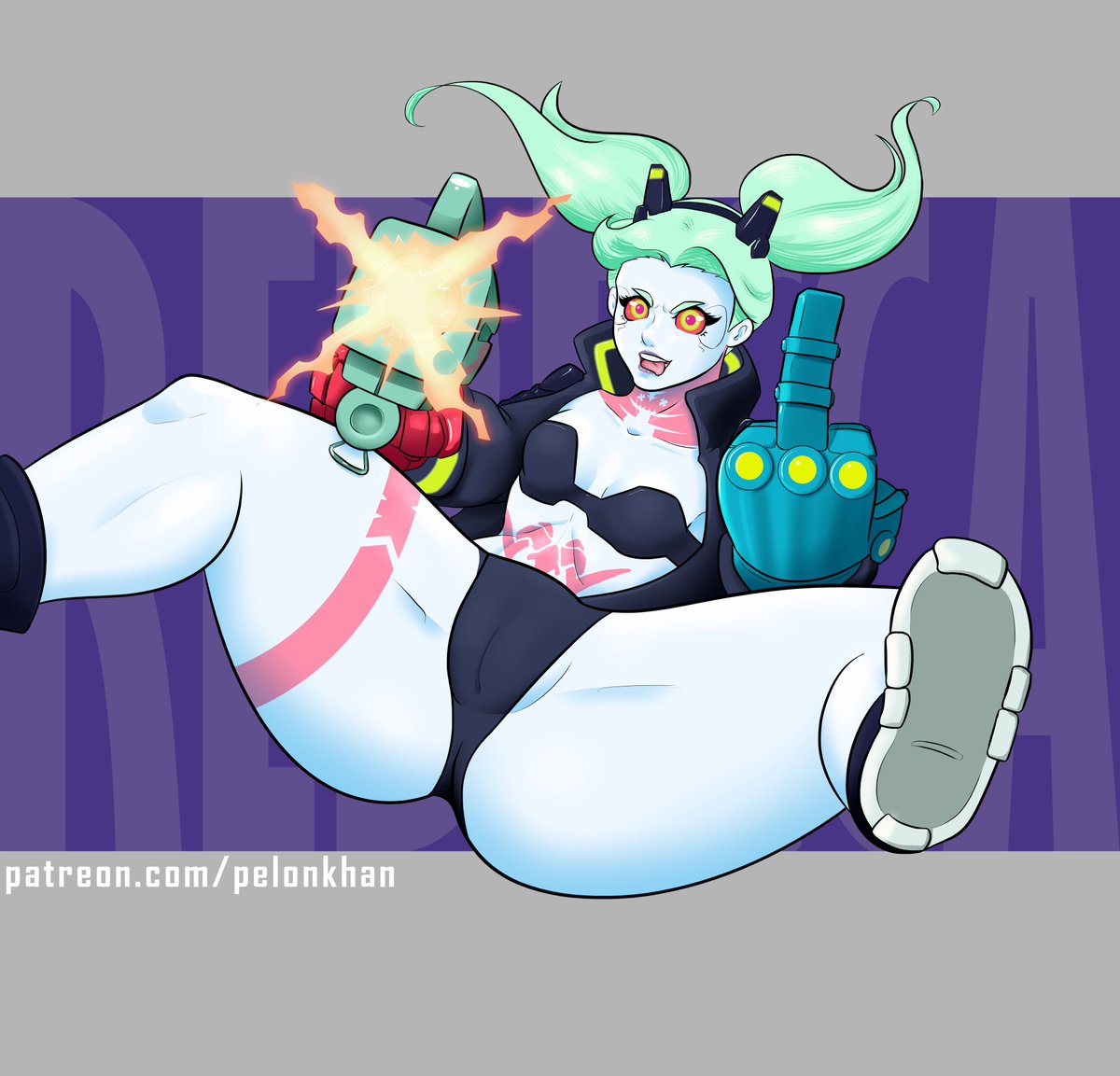 KhanPelon's tweet photo. I had this one on the tip of the pen for a while. / Tenía esta en la punta de la pluma desde hace un tiempo. #Rebecca #EdgeRunners #PinUp #digitalart #NSFW #Wacom https://t.co/bLDOmdJaNv https://t.co/9hxTiwOphN
