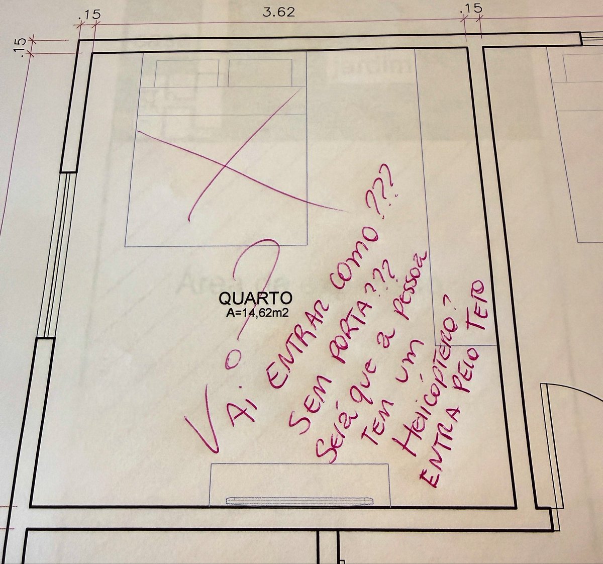 Arquitretas2's tweet photo. “Meu projeto está praticamente perfeito, na orientação de hoje vai ser só elogios” 
Primeiro ambiente: https://t.co/GcLl58j3ow