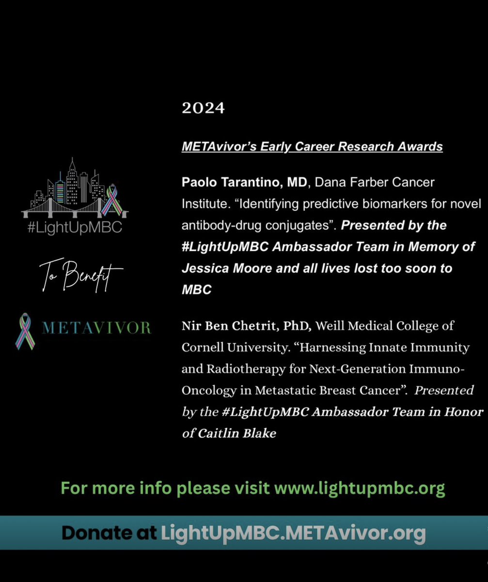 JaniceTNBCmets's tweet photo. On World Breast Cancer Research Day, please help us continue funding the research that can change the future of Stage IV breast cancer.

Donate: https://t.co/AfaJcSeG2J
Learn more: https://t.co/V3utb03uOO
Save the Date: #LightUpMBC Live — October 13 at 8 PM ET

Please share this post to help shine a light on the urgent need for metastatic breast cancer research.

*Source: Metastatic Breast Cancer Alliance, 2023 Research Funding Analysis

#WorldBreastCancerResearchDay #LightUpMBC #METAvivor #MetastaticBreastCancer #BreastCancerResearch @metavivor #bcsm