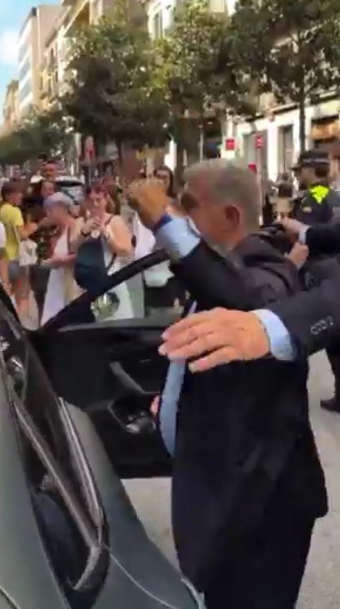 ChelseaUpgrade's tweet photo. If only Barcelona President knows what he has done to Enzo Maresca, he won’t be Celebrating like this in front of Barcelona fans over the Signing of Rodri from Manchester City https://t.co/dobmFtlw4A