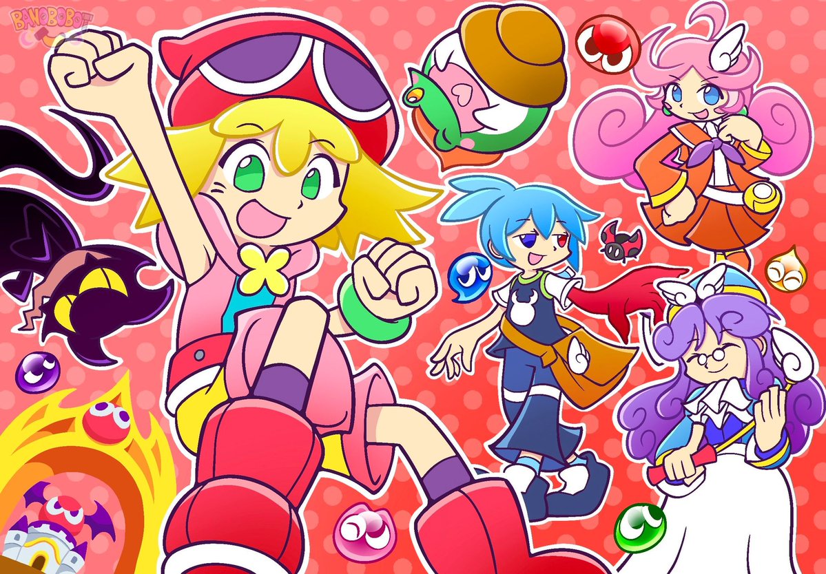 BananaBot05's tweet photo. Definitely the art I've done for Puyo Puyo's 35th Anniversary.  Folks really love it when I draw Puyo, and guess what?  I'm not even done here! https://t.co/81euvHjjFR