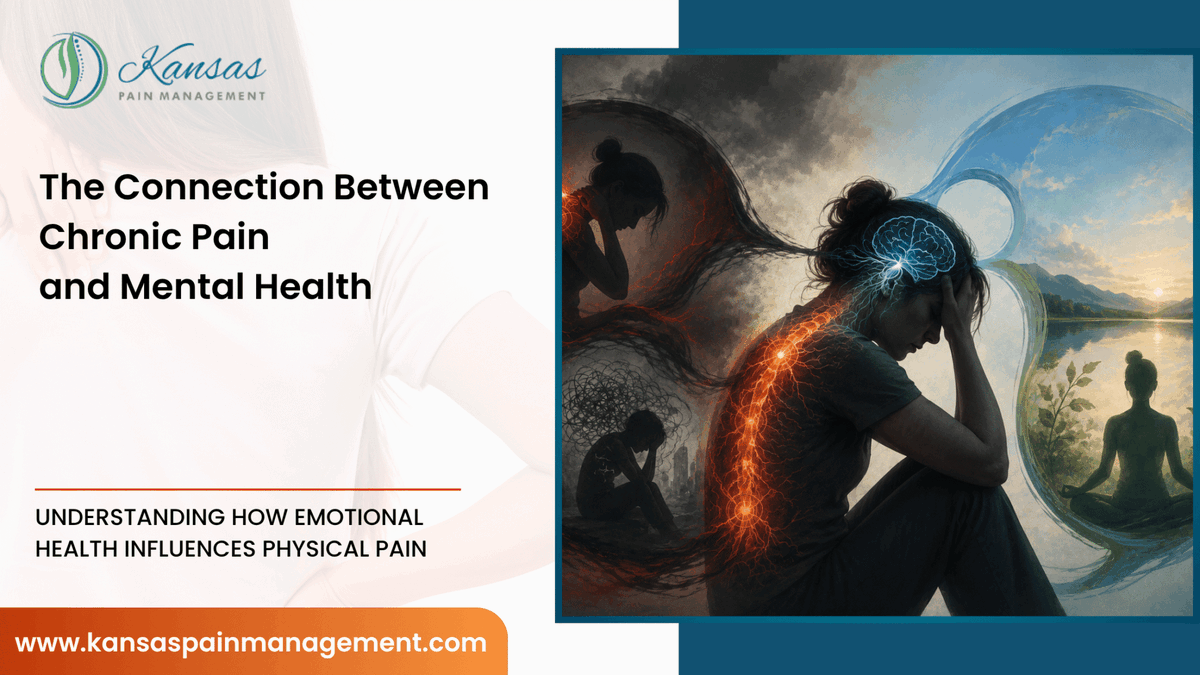 KansasPain's tweet photo. Chronic pain can impact sleep, stress levels, mood, energy, and overall quality of life. Understanding the connection between physical and emotional well-being is an important part of comprehensive pain care.
 Read more https://t.co/4a8Dghfkz5 https://t.co/w7fcblawgn