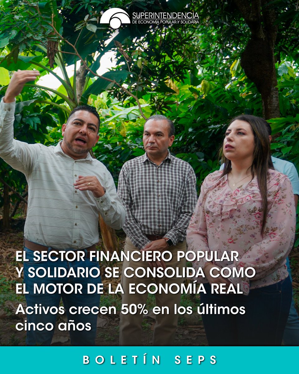 SEPS_Ec's tweet photo. 📊 BOLETÍN | El Sector Financiero Popular y Solidario se consolida como motor de la economía.
Conoce los principales datos y resultados que reflejan el aporte del sector al desarrollo del país.

🔗 Conoce más: https://t.co/Glk6PkbNTy

#SEPSSupervisiónYControl https://t.co/0hzLhAjA05