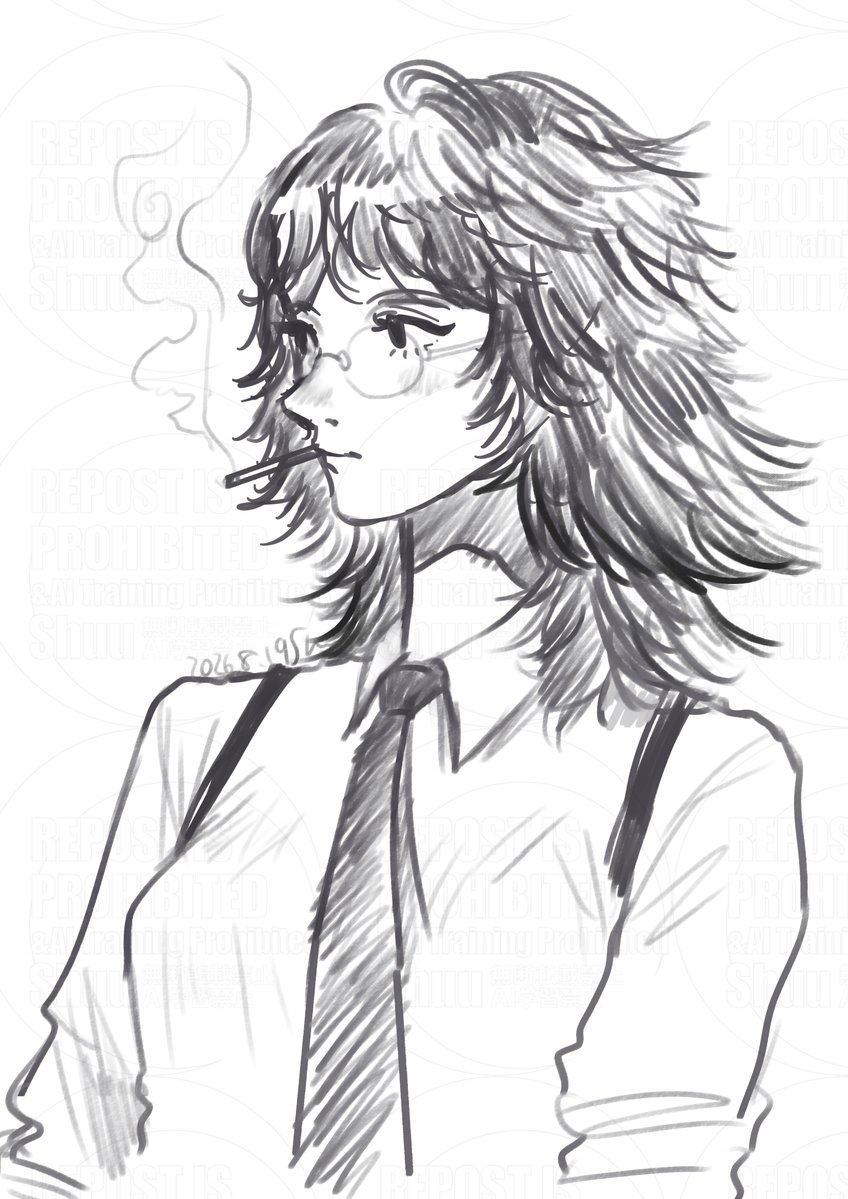 Shuulemon's tweet photo. 好きな感じの子描けた https://t.co/lpP4ckJGVw