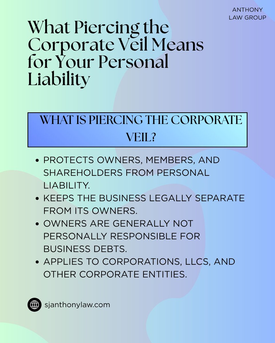 sjanthon's tweet photo. What is piercing the corporate veil?  #arizona #az #scottsdale #phoenix #arcadia #mesa #gilbert #cavecreek #oldtownscottsdale #business #smallbusiness #businessowner #stephenjanthony #anthonylawgroup #realestate #realestatelaw https://t.co/LYXrYDfeaX