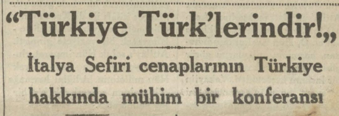 eerolakcan's tweet photo. Hürriyet’in logosunda yer alan motto, Faşist İtalya’nın İstanbul sefiri Baron Aloizi’nin ağzından çıkmış!👇 https://t.co/YEvWWfaG4W
