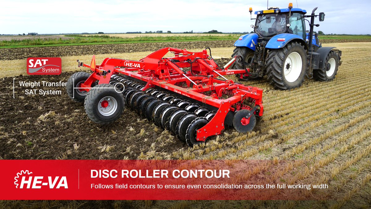 OPICOag's tweet photo. Achieve precise cultivation and consolidation across the entire working width with the @HEVA_uk Disc Roller Contour↔️

Want to make it even more versatile? Option it with Shattaboards, a Top Cutter, or a Seeder 🦾

🔗 https://t.co/35ISWFexNZ

#OPICO #HEVA #Cultivation https://t.co/UwQqTisp6u