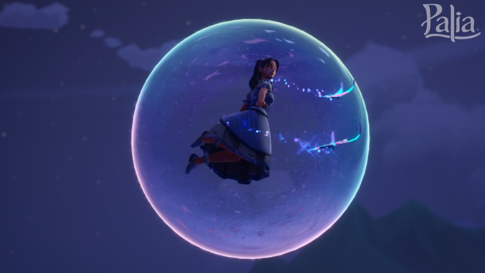 playPalia's tweet photo. 🫧 Float away in your own personal bubble with the new Shimmering Bubble Glider!

#Palia #PlayPalia https://t.co/3sJzgvrdeR