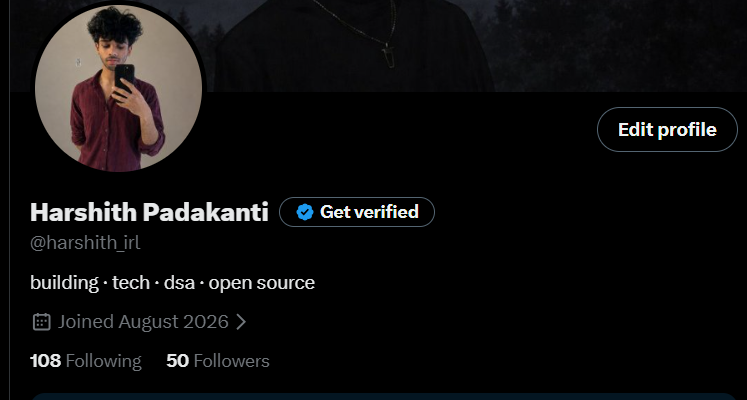 harshith_irl's tweet photo. got 50🥳 https://t.co/v0eB46pDMA
