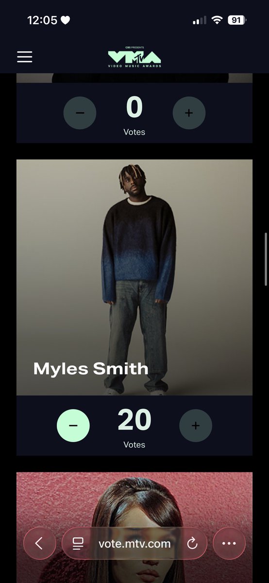 dsfncless's tweet photo. @MylesSmithUK voted for you pookieee https://t.co/1r3eAjQMQU