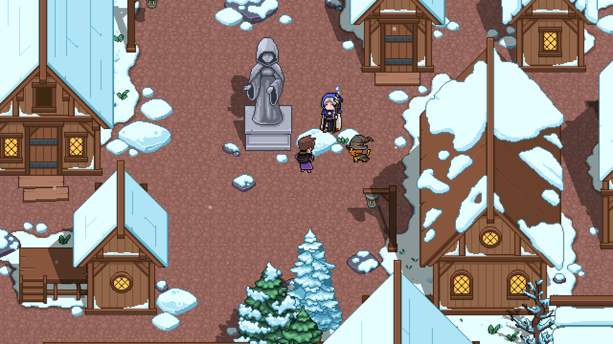 AstralDiveGame's tweet photo. Peace has vanished from this frozen village.
It's up to our heroes to discover what happened and set things right.

⭐ Wishlist on Steam (link in bio)

#AstralDive #IndieGame #PixelArt #FantasyGame #jrpg https://t.co/OdkDdrrnrh