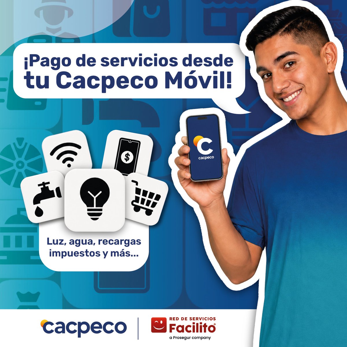 Cacpecoec's tweet photo. Paga tus servicios desde 📲 #CacpecoMóvil https://t.co/xrjQsjOPQY