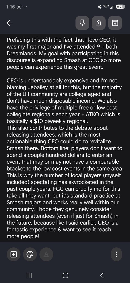 SixOfRobins's tweet photo. @SamBBMe As the head TO of Tampa's only weekly, I'm always talking to local players about what makes them interested in attending other events.

For CEO, the most common answers are the price, August timing this year (conflicts with college &amp; other majors) and not showing attendees. https://t.co/pad2JCC5Yt