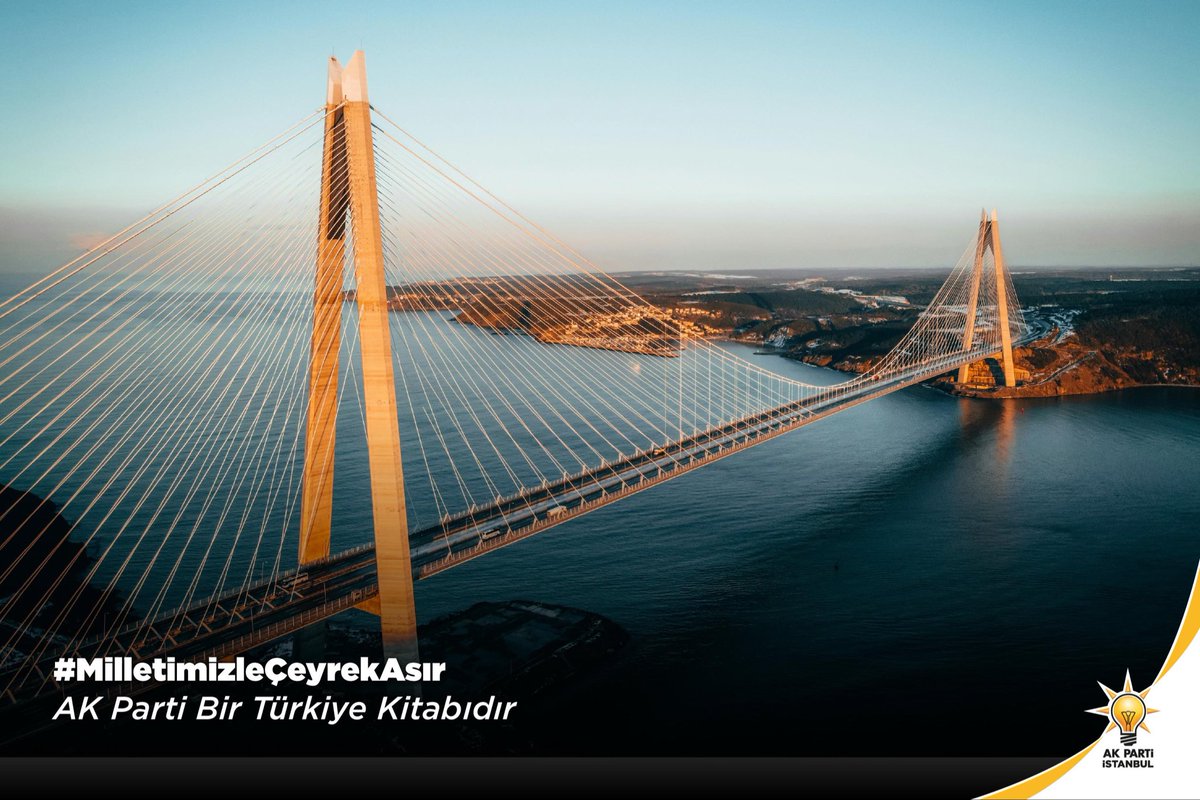 ak_sancaktepe's tweet photo. Köprüler, tüneller ve viyadüklerle aşılmaz denilen mesafeler aşıldı. Türkiye’nin ulaşım altyapısı büyük yatırımlarla yeniden şekillendi.

#MilletimizleÇeyrekAsır
AK Parti Bir Türkiye Kitabıdır 🇹🇷

@abdullahozdemir 
@rabiyakazak 
@DegemDeniz 
@FeyzullahTORLAK 
@akpartiistanbul https://t.co/K41l0nqWn7