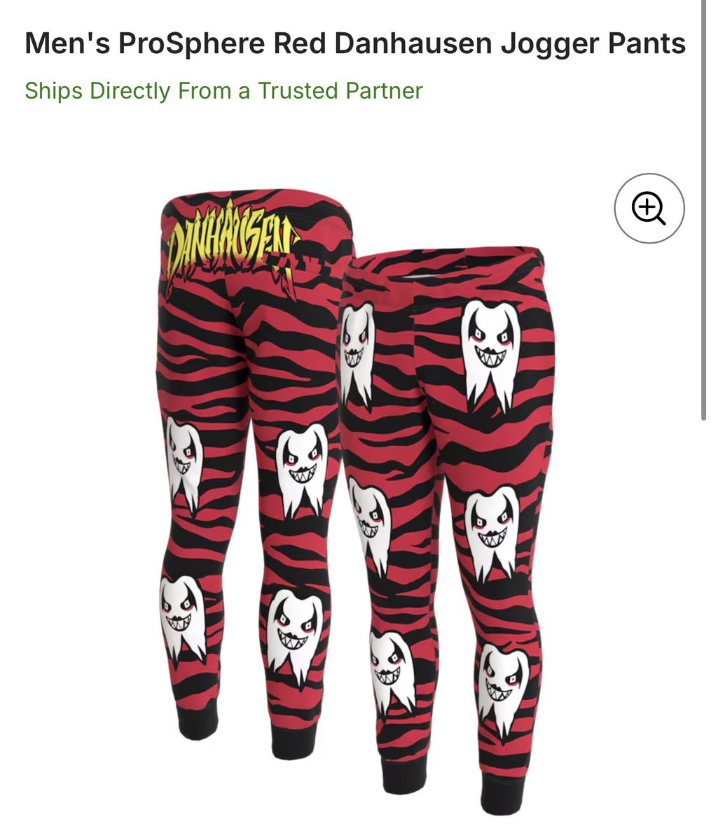 DanhausenAD's tweet photo. Danhausen has new pants for sale. 

Some might call them panthausens.

Danhausen wouldn’t, but some might. 

https://t.co/SQd8lctPCA https://t.co/gL8uGxLesb