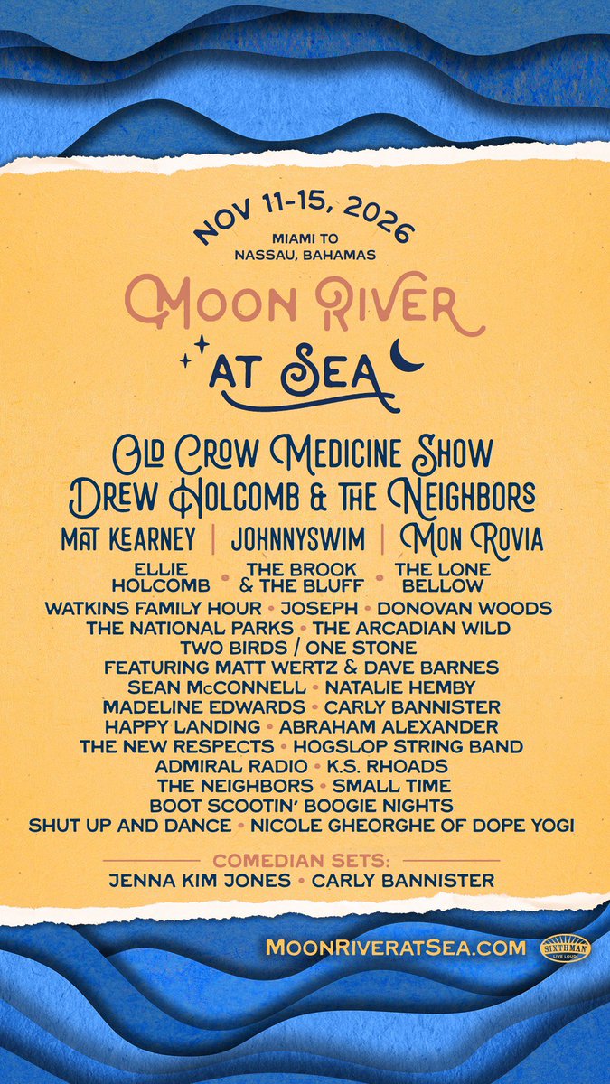 JOHNNYSWIM's tweet photo. @MoonRiverFest lineup getting better and better! Book now at https://t.co/NuJktns3jv https://t.co/NBF38dKsVm
