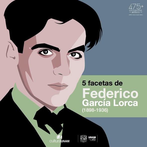 CulturaUNAM's tweet photo. 🎭🎹🎨🎬 Federico García Lorca hizo poesía en lenguajes diversos: en el teatro, la música, el dibujo e incluso el cine. A 90 años de ausencia, recordamos a este artista total, en cinco facetas: 🧵

#FedericoGarcíaLorca https://t.co/939Hitjq8t