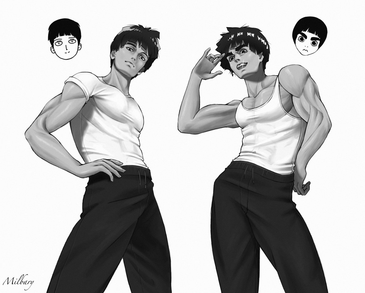 Milbary1's tweet photo. Mob Psycho 100 X Rock Lee fanart 
Like if they have the best hairstyles ✂️

#mobpsycho100 #rocklee #fanartㅤㅤㅤㅤ https://t.co/tBQu3pBaI7