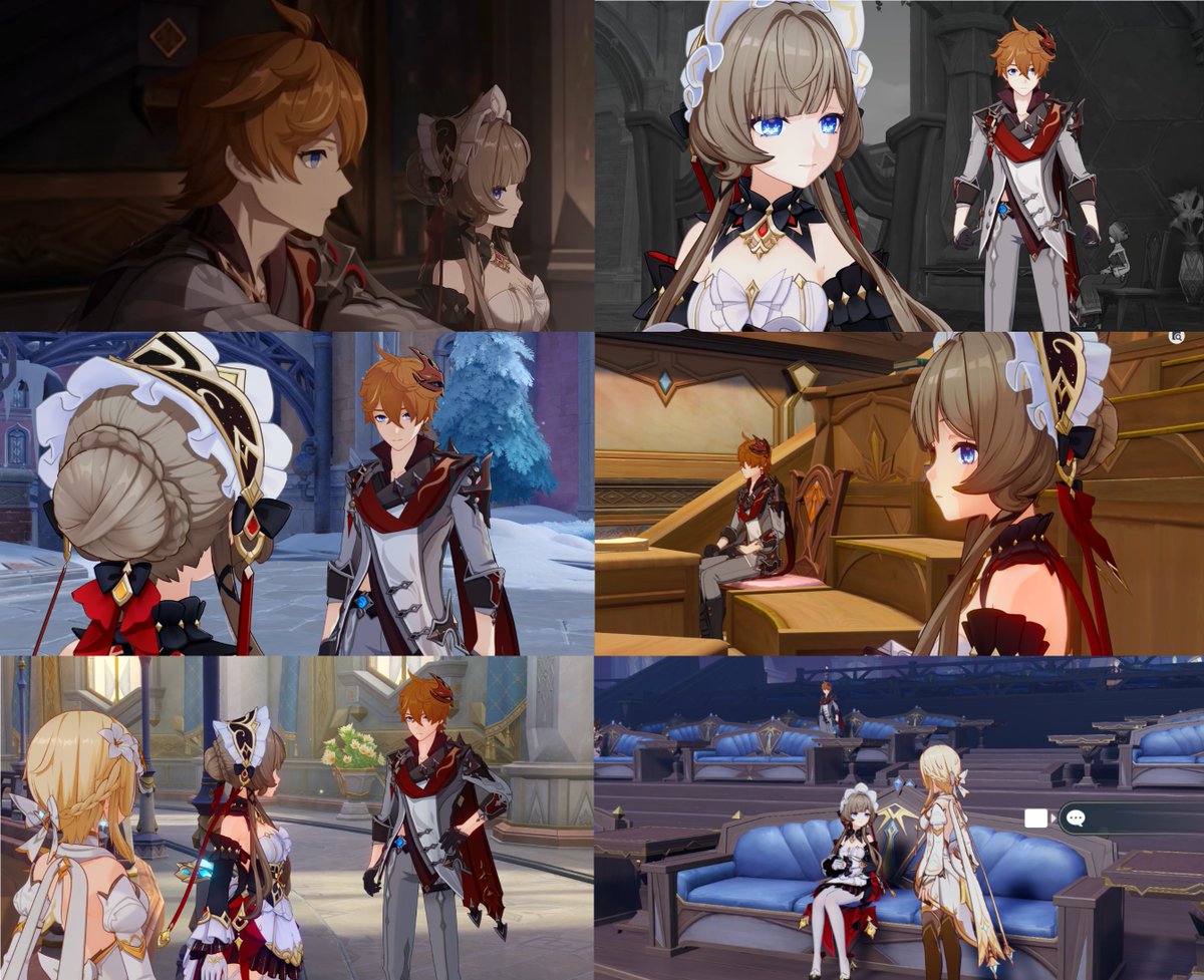 fontainecakes's tweet photo. you know. after losing rosalyne, capitano, and columbina, sandrone is probably closer to tartaglia than before since he'd be the next most-likely to get himself into a situation that he can't be pulled out of... https://t.co/NLetQQQG2B