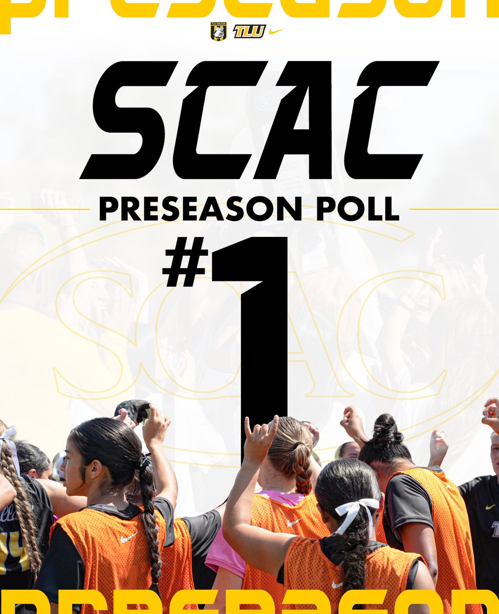 TLUWSOC's tweet photo. The pick is in 🗳️

The Dogs take the top spot in the @SCAC_Sports Preseason Coaches Poll

#TooLiveU | #PupsUp https://t.co/nG5UEy7Hl6