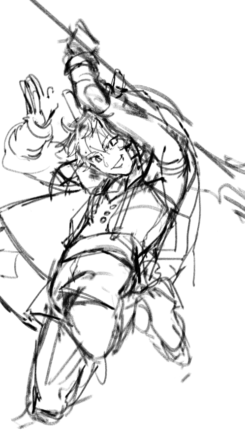 Roechii_'s tweet photo. a lil wip collab i did w my friend, need to take a break from semi-realism style #leonhardt #Arknightsㅤ https://t.co/1BuVVixChy