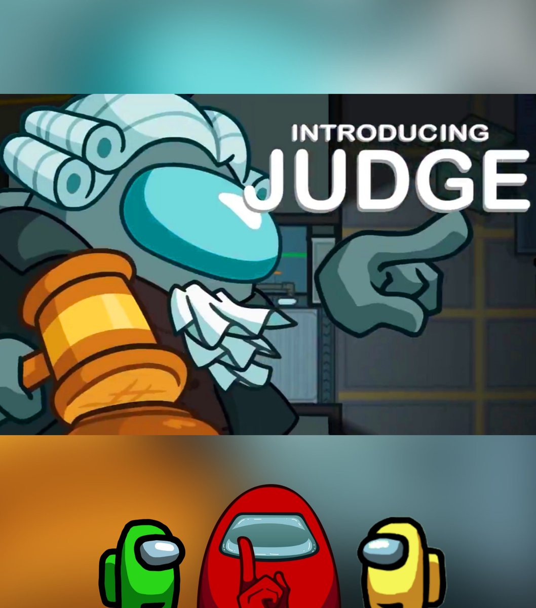 CartoonsOTMoon's tweet photo. El nuevo rol de AMONG US ha sido anunciado: Judge (Juez).
Será capaz de tomar el control de las reuniones, anular votos y elegir al 'impostor'. https://t.co/n6anzZw2Oo