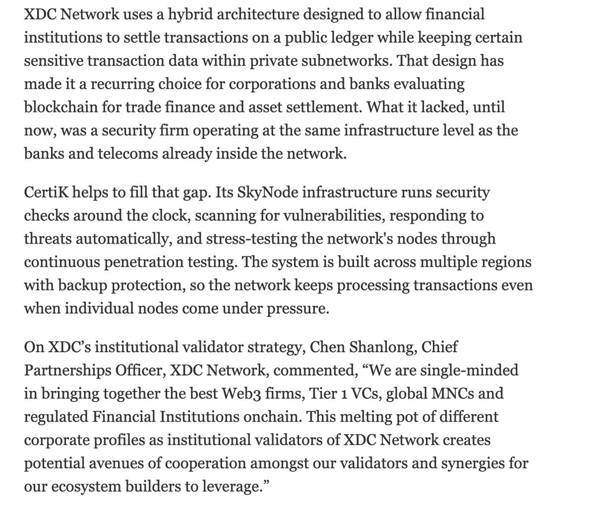 SamOnAssets's tweet photo. 🌍 Institutional blockchain adoption is growing.

🏦 Major global signings
🔐 New institutional validators
📈 Rising blockchain demand

📃 : https://t.co/5ZCZ5HdsAy

#XDC #Blockchain #RWA #Web3 #Tokenization #Crypto  @XDCNetwork https://t.co/bIePEXt5TL