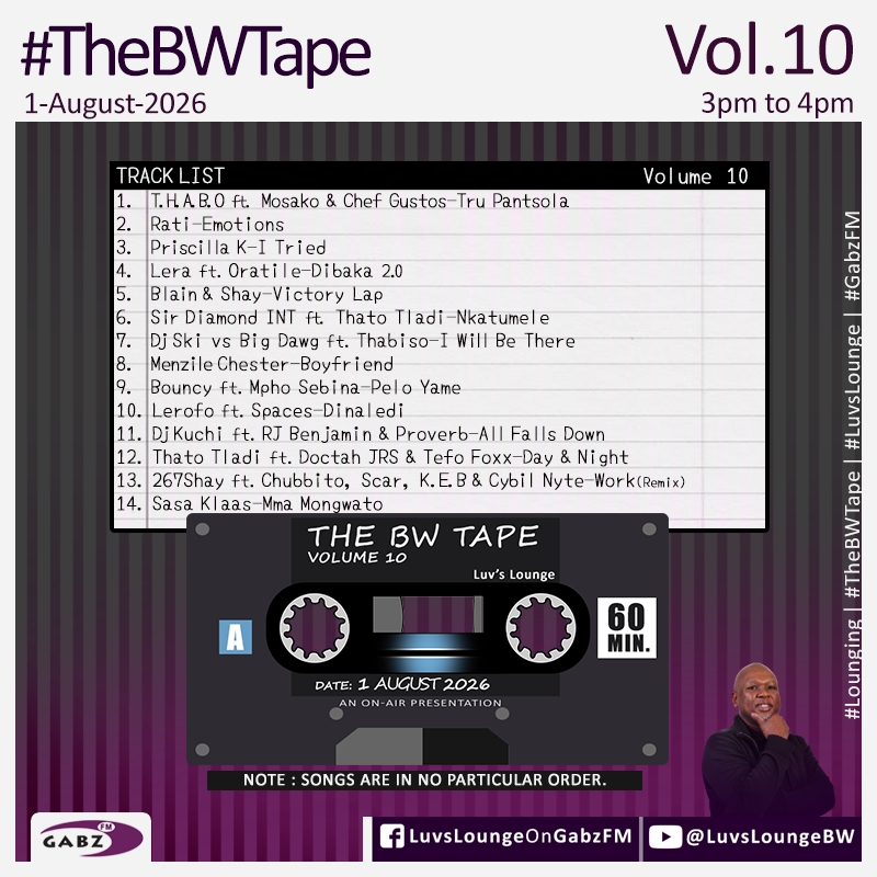 kaone_bw's tweet photo. #LuvsLounge 🇧🇼 #TheBWTape Vol. 10

@thaboholic1      
Rati    
@priscilla_500 
Lera  
Blain 
@267Shay       
@int_sir  
Dj Ski 
@DJFreshSA     
@mp3rdbw
@Bouncy_Serope  
Lerofo 
@DJKuchi     
Thato Tladi  
Sasa Klaas

@Gabz_FM https://t.co/MGrUKyvJoz