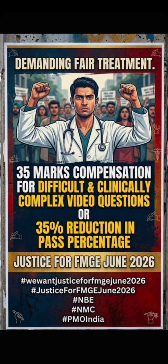 yshiv1111's tweet photo. Give us our deserve compensation @NBEMS_Official, 28 vbq + 17 par the level of exit exam is not acceptable this mistake took our chances to clear the examination 

Or else dissolved @NBEMS_Official from conducting future fmge examination @JPNadda @MoHFW_INDIA @NMC_IND https://t.co/wpSG70zlIZ