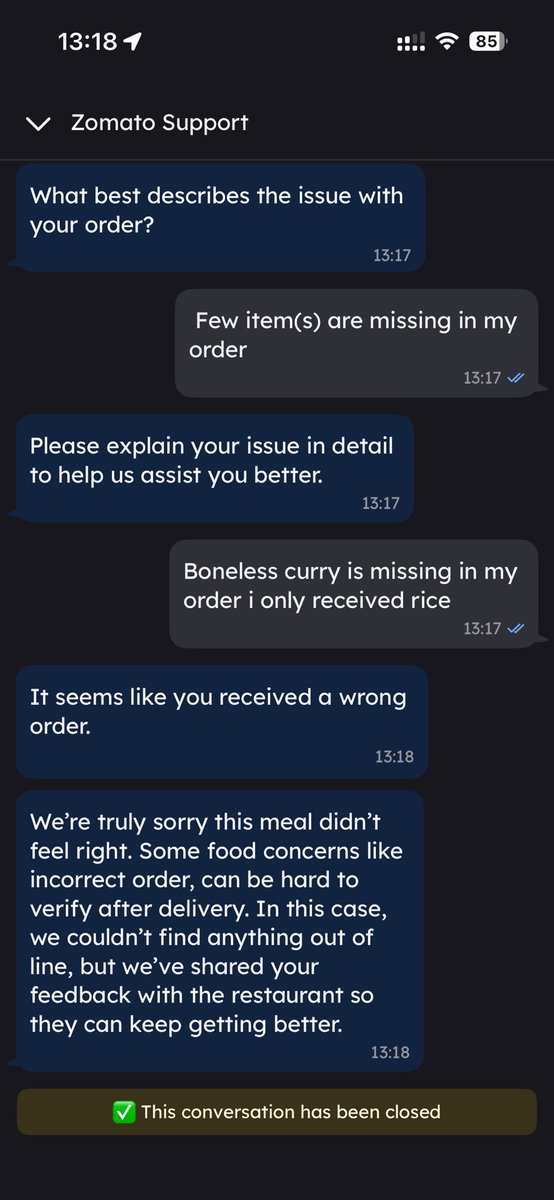 me_suneelkumar's tweet photo. Please review Order #8476260724 and issue the appropriate refund immediately. #Sathibabubiryani https://t.co/vZXGZegihi