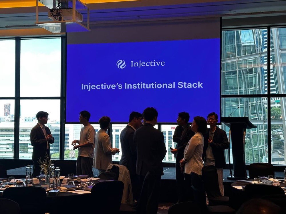 VIK_Degen's tweet photo. Good evening frens<3

@injective is continuing to strengthen its presence across Asia by engaging directly with the institutions shaping the future of finance.

Bringing together 40+ Korean institutions, including leaders from major banks, securities firms, fintech companies, and asset managers, highlights growing institutional interest in blockchain infrastructure and onchain tokenization.

What stands out is the emphasis on practical, enterprise ready solutions rather than speculation.

With South Korea becoming an increasingly important market for regulated digital asset adoption, these conversations could pave the way for meaningful institutional collaborations.

The next phase will be watching these discussions translate into real world applications.
