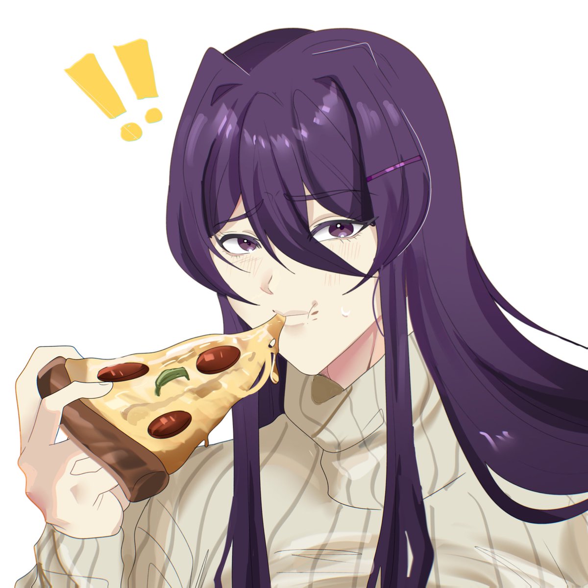 sebsbyte's tweet photo. im hungry #ddlc https://t.co/Druw1LH9eI