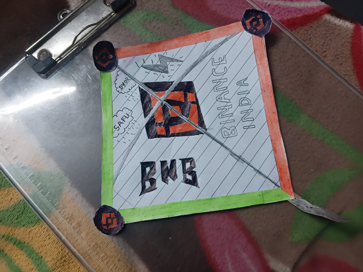 RB178r's tweet photo. Designed a kite at home 

#BinanceIndia  @BinanceForIN https://t.co/g3BKAm38rk
